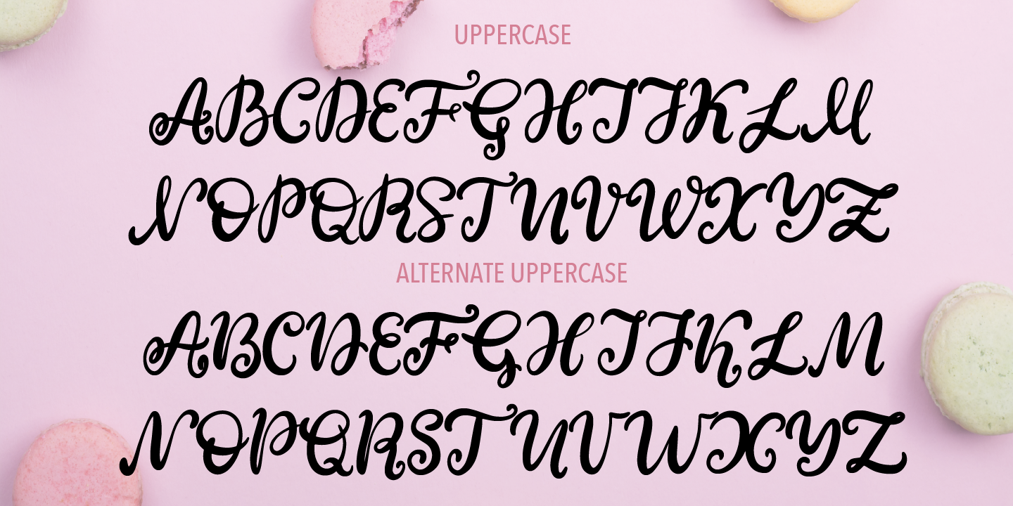 Beispiel einer Sweet Tooth Regular-Schriftart